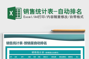 2021年銷售統(tǒng)計(jì)表-自動(dòng)排名