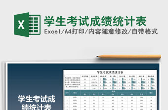 2021年學生考試成績統(tǒng)計表