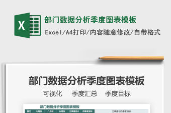 2021年部門數據分析季度圖表模板免費下載