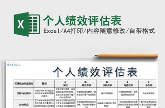 2021年個(gè)人績效評(píng)估表