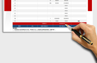 2021年報價明細表自動設置稅率自動計算