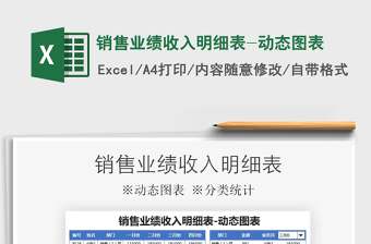 2021年銷售業(yè)績收入明細(xì)表-動態(tài)圖表