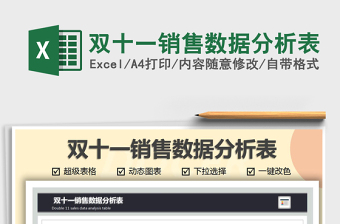 2021年雙十一銷售數(shù)據(jù)分析表