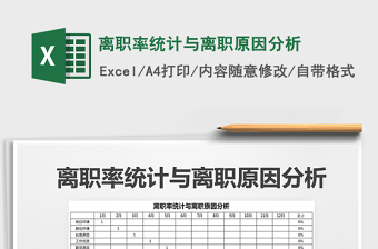 2022excel离职率图表做法