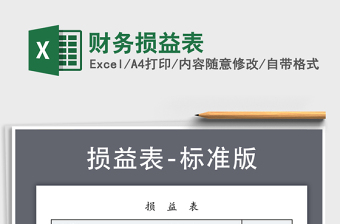 2022财务损益表及成本费用表模板