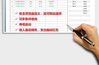 2021年收支明細登記表