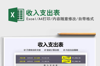 2021年收入支出表
