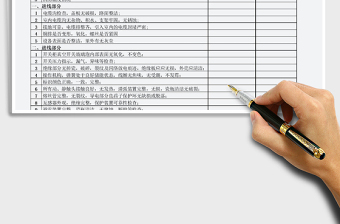 2021年配電房檢查記錄表