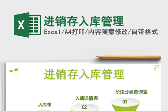 2021年進(jìn)銷(xiāo)存入庫(kù)管理