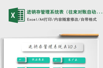 2021年進(jìn)銷存管理系統(tǒng)表（往來對(duì)賬自動(dòng)查詢）