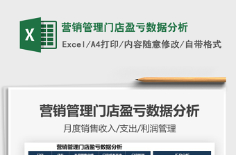 2021年營銷管理門店盈虧數(shù)據(jù)分析