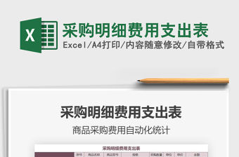 2021年采購明細費用支出表