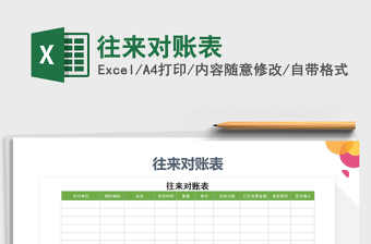 2021年往來對(duì)賬表