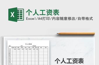 2021年個人工資表