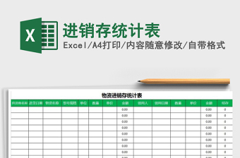 2021年進(jìn)銷存統(tǒng)計(jì)表