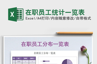 2021年在職員工統(tǒng)計(jì)一覽表