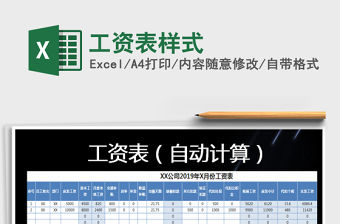 2021年工資表樣式