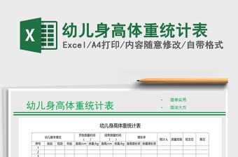 2021年幼兒身高體重統(tǒng)計(jì)表