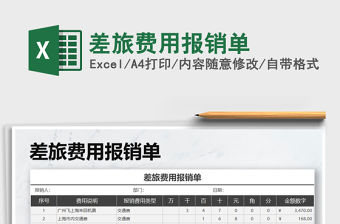 2021年差旅費用報銷單