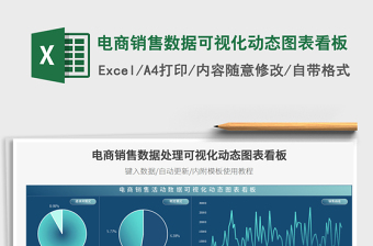 2021年電商銷(xiāo)售數(shù)據(jù)可視化動(dòng)態(tài)圖表看板