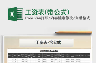 2021年工資表(帶公式)