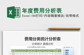 2021年年度費(fèi)用分析表
