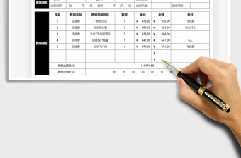 2021年财务费用报销单