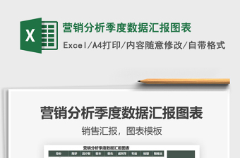 2021年營銷分析季度數(shù)據(jù)匯報圖表