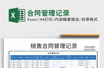 2022年合同管理記錄
