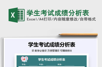 2021年學生考試成績分析表