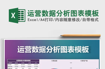 2021年運營數據分析圖表模板