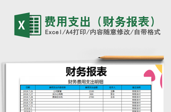 2022费用支出财务报表-自动计算