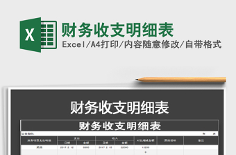 2021年財(cái)務(wù)收支明細(xì)表