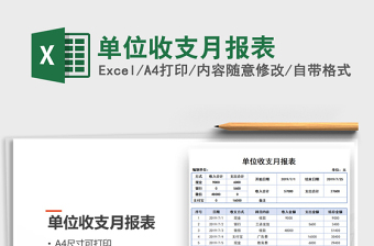 2021年單位收支月報表