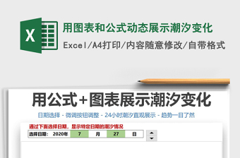 2021年用圖表和公式動態(tài)展示潮汐變化