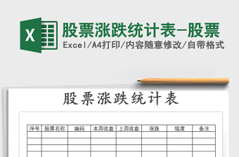 2021年股票漲跌統(tǒng)計表-股票