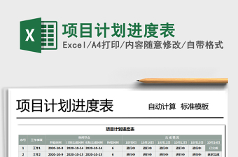 2021年項目計劃進度表
