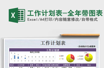 2021年工作計劃表-全年帶圖表
