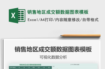 2022年銷售地區(qū)成交額數(shù)據(jù)圖表模板
