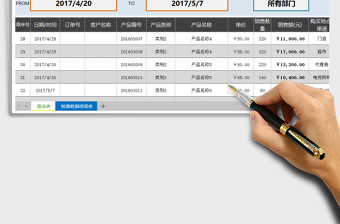 2021年销售业绩明细查询（全体或任一部门同时，任意日期智能