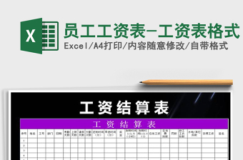 2021年員工工資表-工資表格式