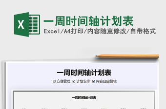 2021年一周時(shí)間軸計(jì)劃表