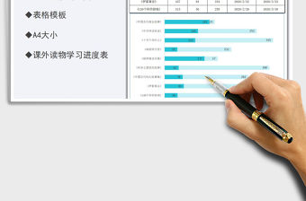 2021年暑期課外讀物進度圖表