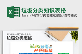 2021学校垃圾分类台账表格范本