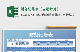 2021年財務記賬表（自動計算）