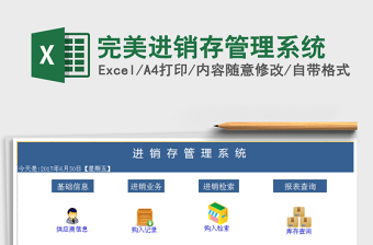 2021年完美進銷存管理系統(tǒng)