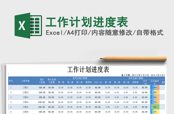 2021年工作計劃進(jìn)度表