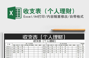 2021年收支表（個人理財）