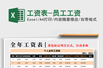 2021年工資表-員工工資