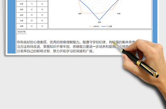 2021年中小学成绩报告单模版